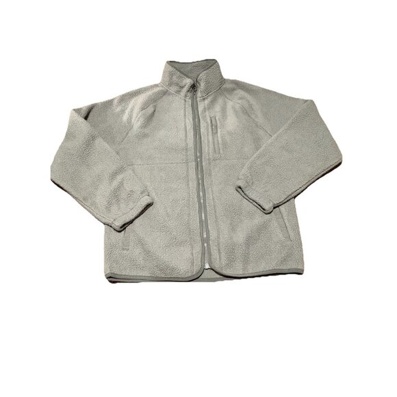 Gray High Pile Fleece Zip-up Sweatshirt jacket - Goodfellow & Co. Men's S - Picture 2 of 7